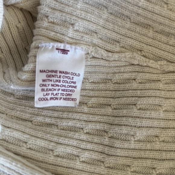 Nordstrom Men’s sweater vest color cream 100%cotton Vneck size XL - Picture 9 of 12